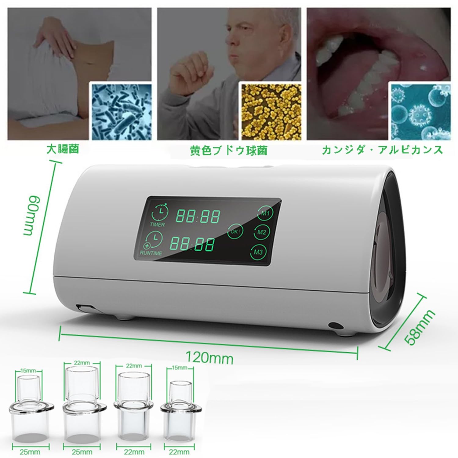 Amazon.co.jp: ポータブルCPAP クリーナー消毒剤 呼吸器マシン CPAP