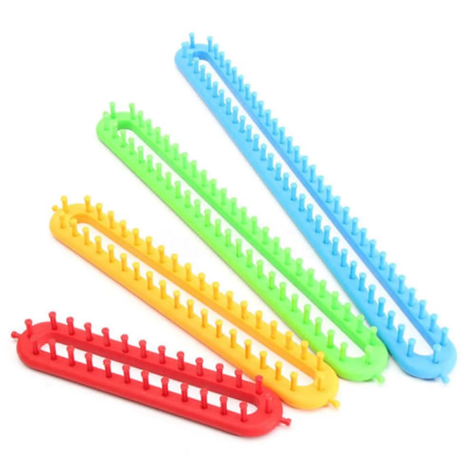 kiptyg Modelli per maglieria a telaio, Set telaio per maglieria, Set di telai per maglieria, resistenti e durevoli, adatti per lavorare a maglia sciarpe e cappelli (rosso, 26 cm, 1 set