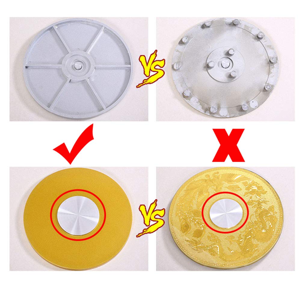 Obrotowa taca obrotowa Lazy Susan o średnicy 70 cm/27,5 cala, płyta ze szkła hartowanego o grubości 10 mm i grube łożysko ze stopu aluminium, elastyczna rotacja, cicha