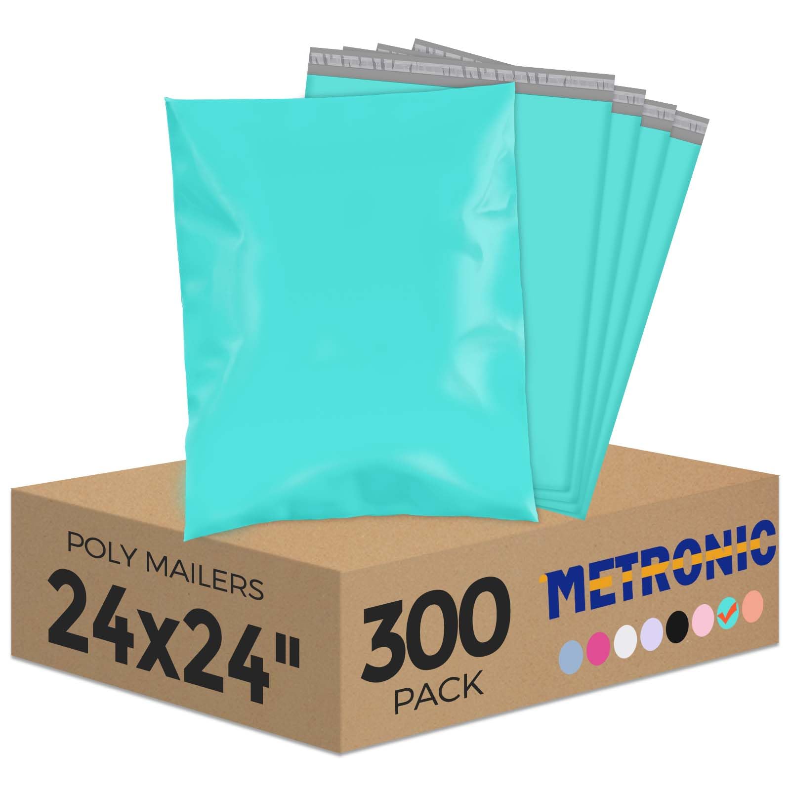 Metronic Poly Mailers 24x24 300PC Extra Large Shipping Bags for Business