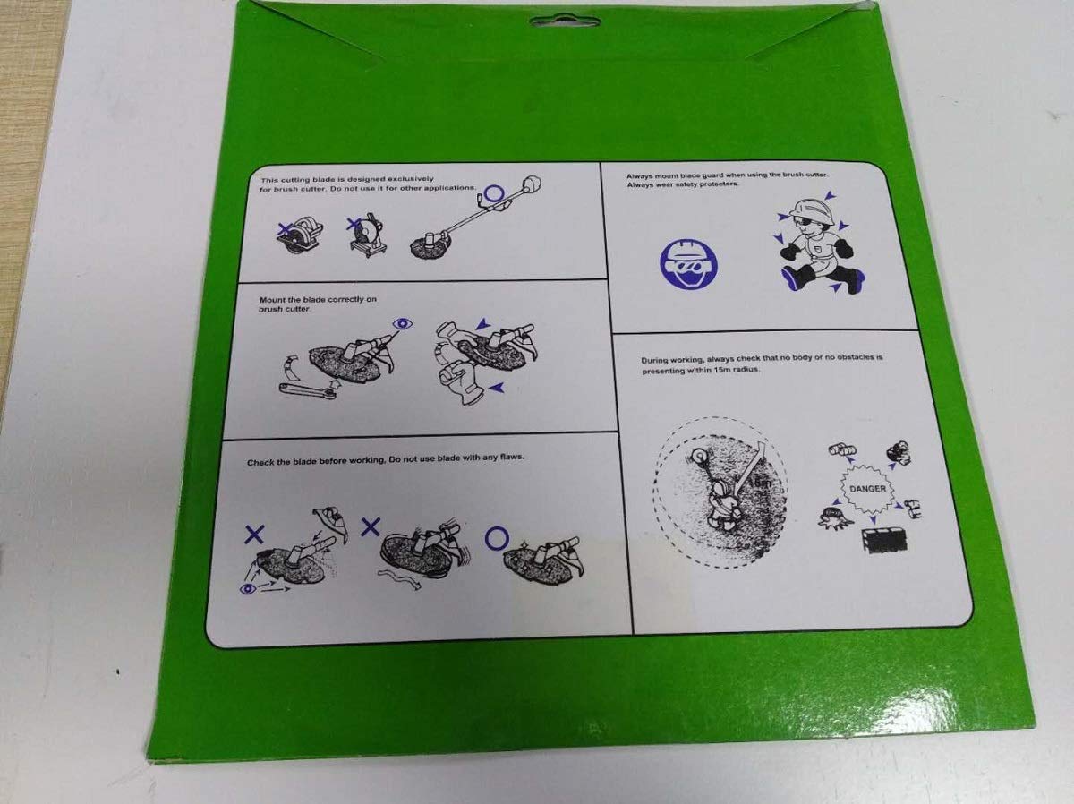 BlueCatELE Motorsägeblatt 22,9 Cm – 20 Zähne, Mit Adapterring, Für Rasentrimmer/Freischneider