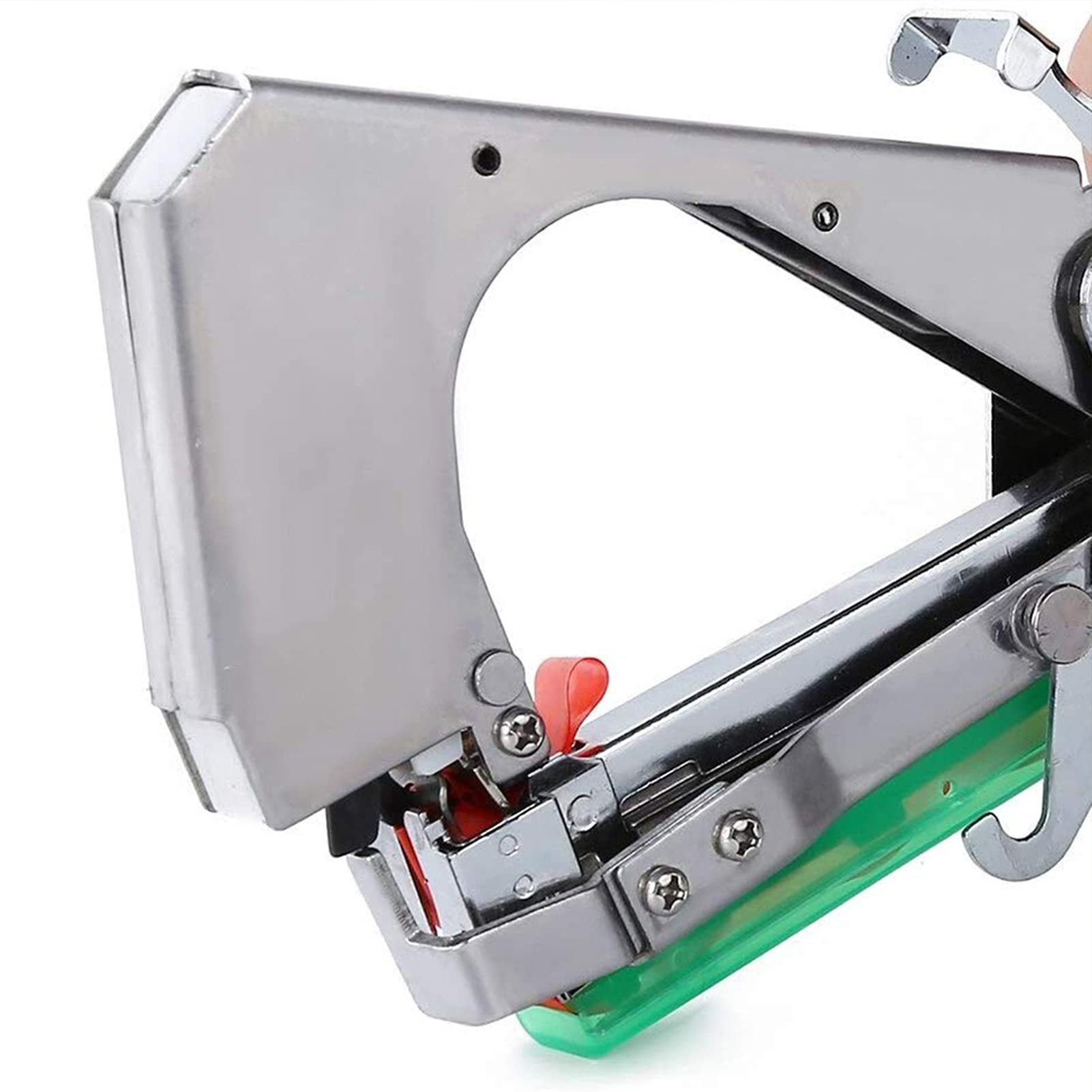 FUFRE Máquina de encuadernación para plantas, herramienta de cinta de jardín, con 10 rollos de cinta, 10.000 grapas, máquina de encuadernación manual para plantas enredaderas, tomates, uvas,