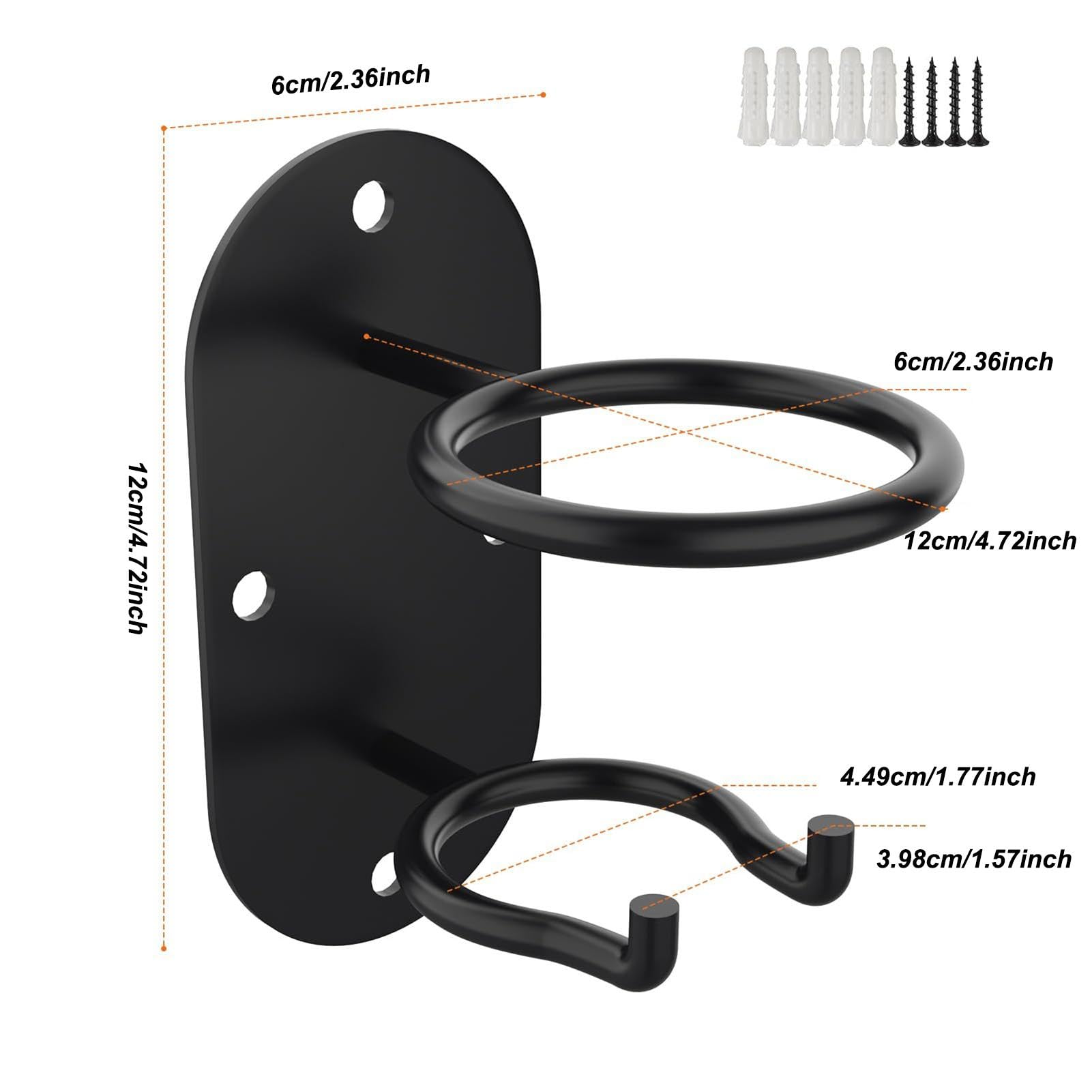 Monte a parete della mazza da baseball - Porta della mazza da baseball | 2 in 1 supporto da baseball | Monte a parete del titolare del | accessorii per sport pesanti per baseball, hockey