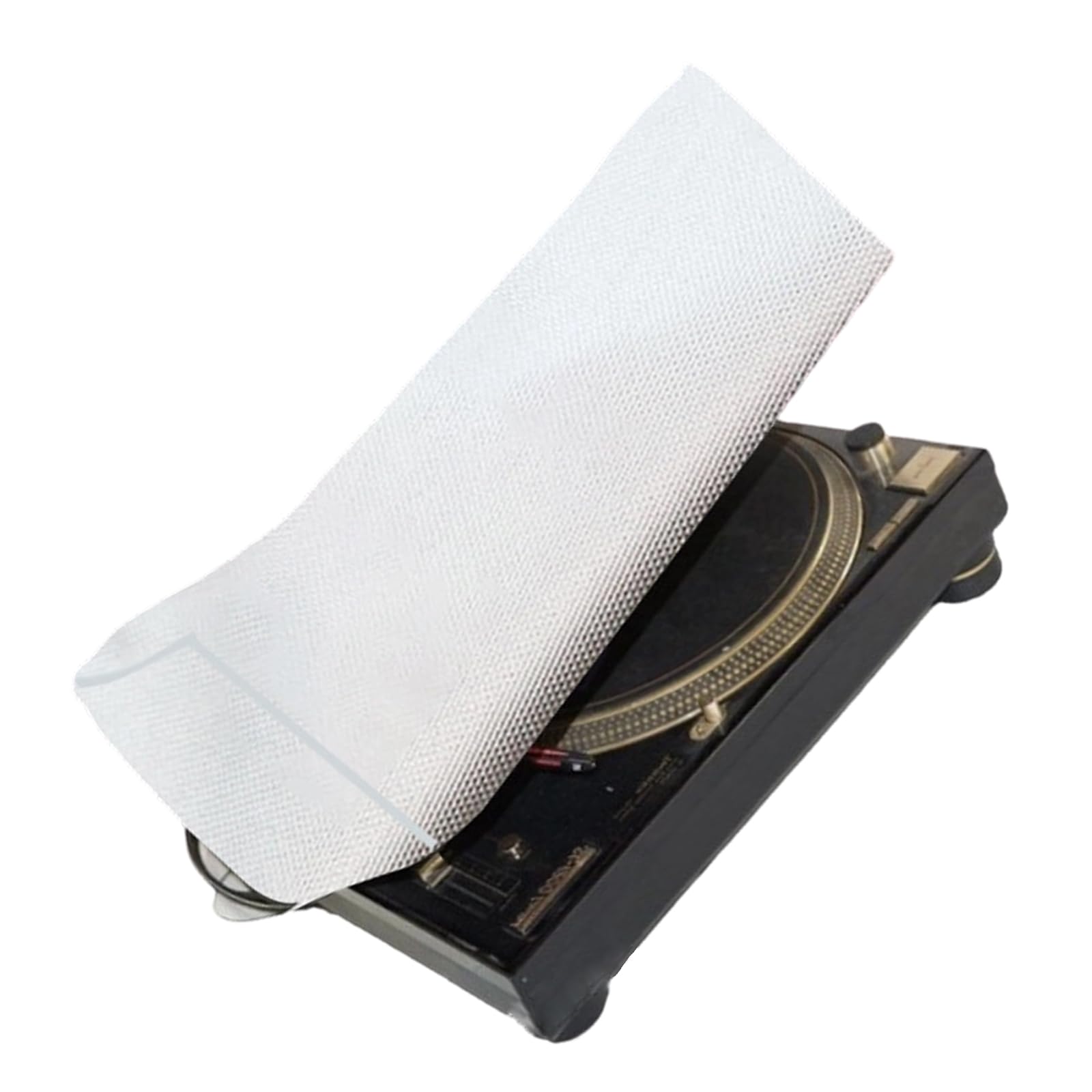 Lerpwige Ventilated Waterproof Cover for Turntables Speakers Lotuses Effect Technology for Quick Drying UVs Protections and Enhances Airflows Waterproof Turntables Speakers Cover