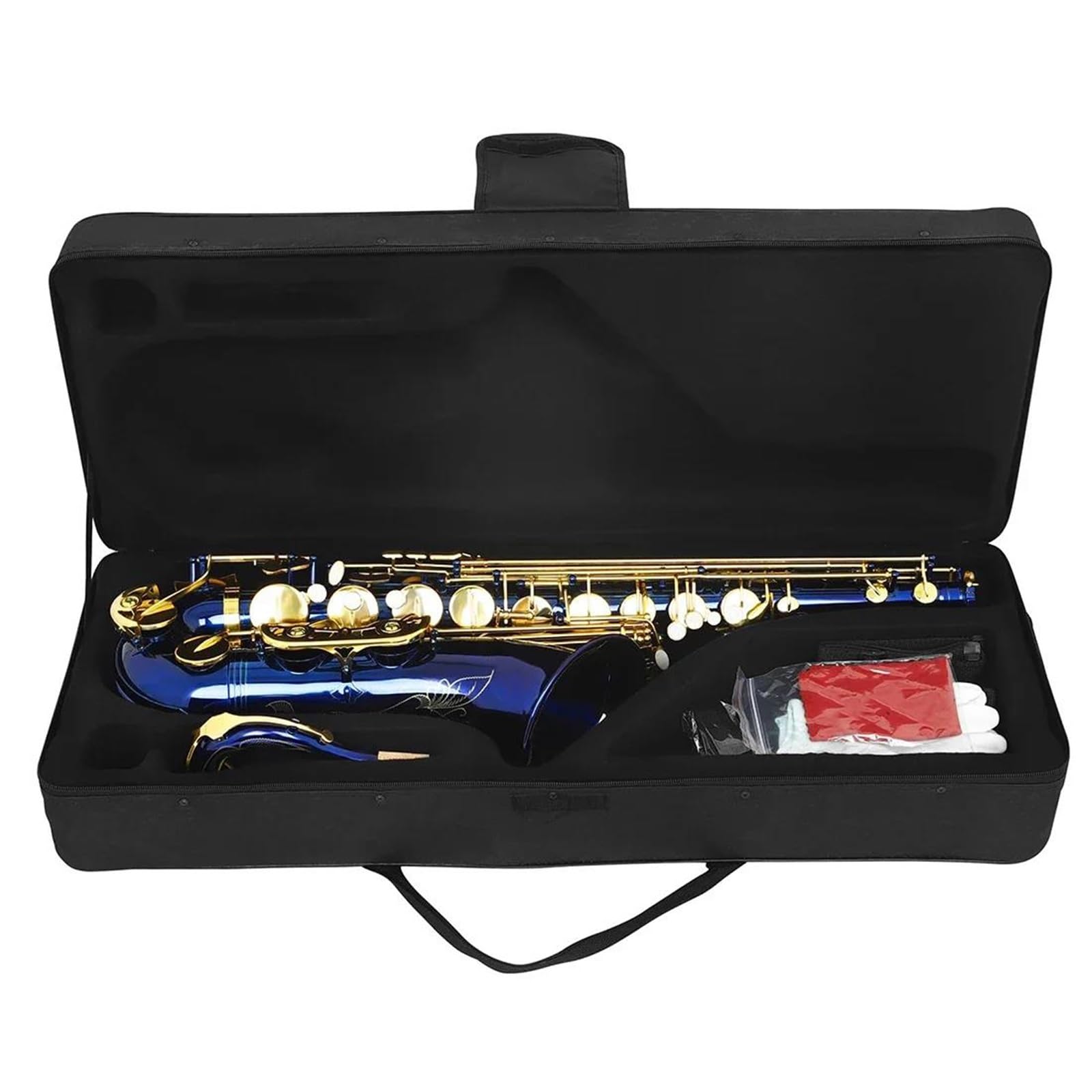 Saksofon Tenorowy Bb Profesjonalny Instrument Dęty Blaszany Z Futerałem I Akcesoriami