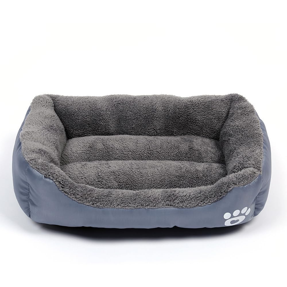 Moonmen Foldable Dog House Kennel Bed Mat for Small Medium Dogs Cats Winter Warm Chihuahua Cat Nest Pet Products Basket Puppy Cave Sofa (Grey Dog Bed)