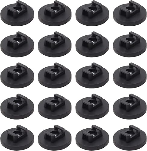 20 bases magnéticas para atar cables, soporte de cable de alambre resistente, base de gestión de clips de alambre multiusos, suministros de bridas