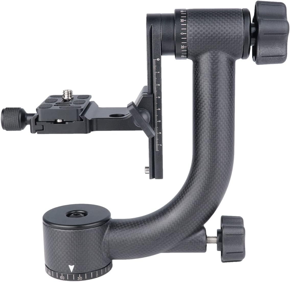 YLU A19 Carbon Fiber DSLR Camera Gimbal Tripod Head