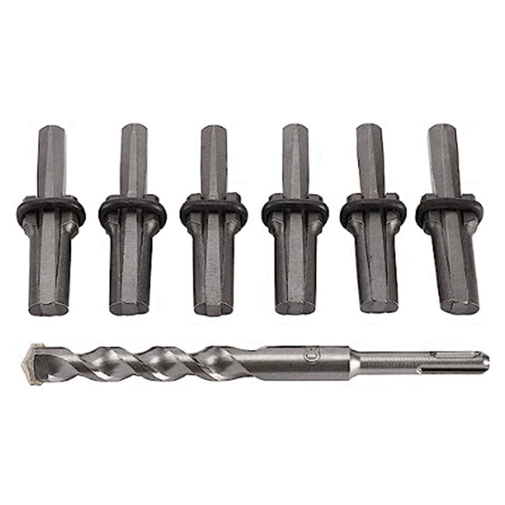Seweu Silver Stone Splitter With Drill Bit Tools Quarrying Tools For Splitting Rock Concrete Marble