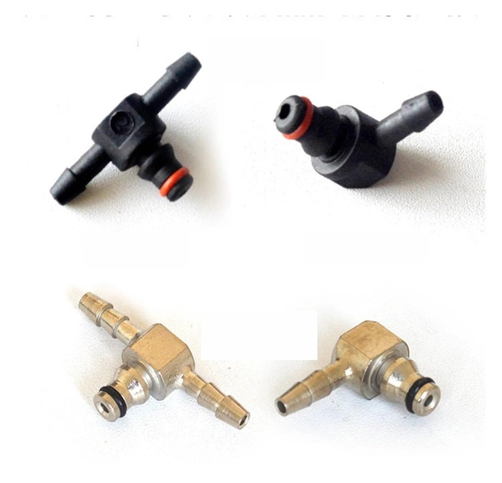 laiyonggr 1pc Compatible for Bosch Injector Oil Return Elbow Two-Way Common Rail Oil Return Pipe Plug Connector(Metal B)