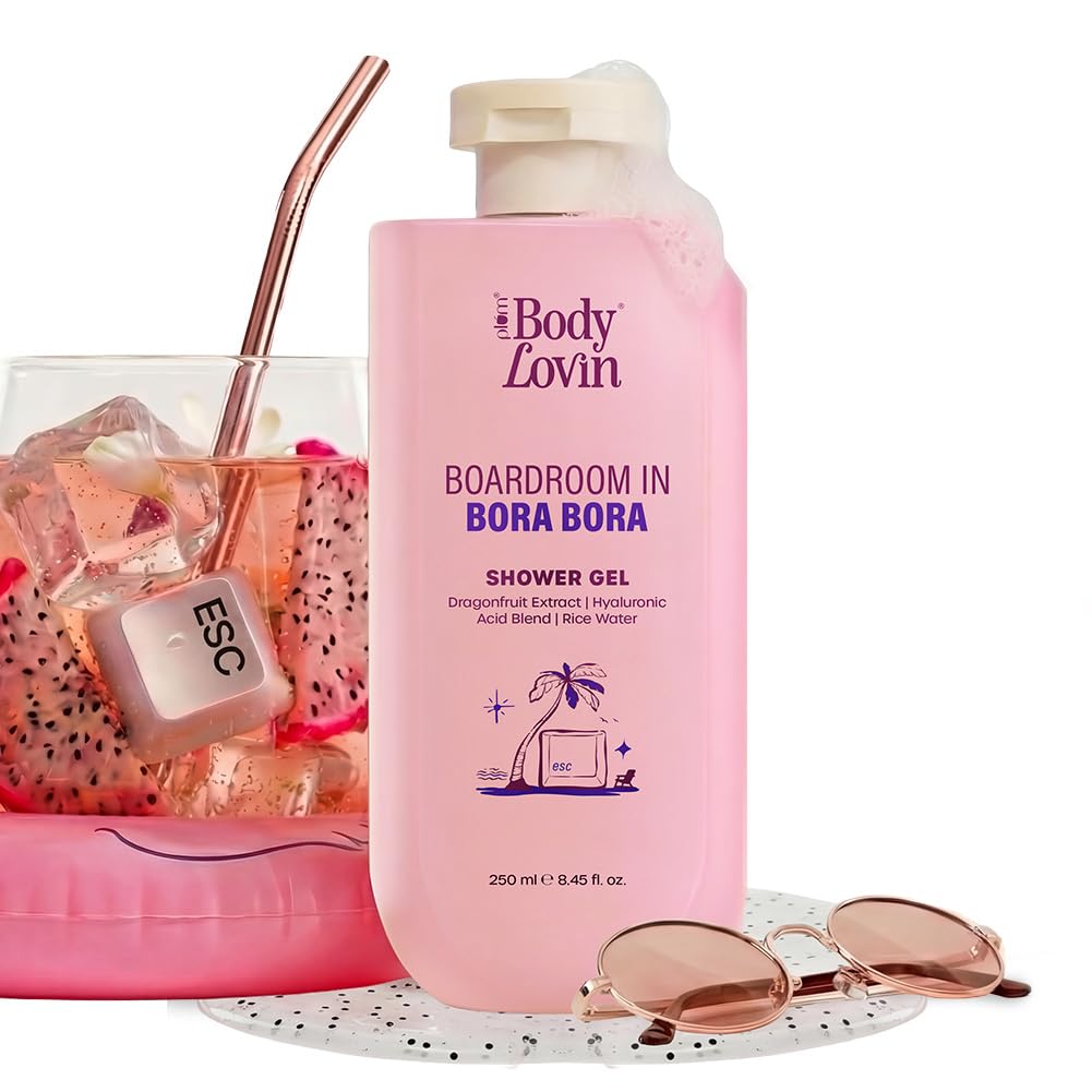 Plum BodyLovin’ Boardroom In Bora Bora Shower Gel | Hydrating & Brightening Body Wash | Dragonfruit Extract, Hyaluronic Acid Blend & Rice Water | Sweet Tropical Fragrance | 250 ml-image-49