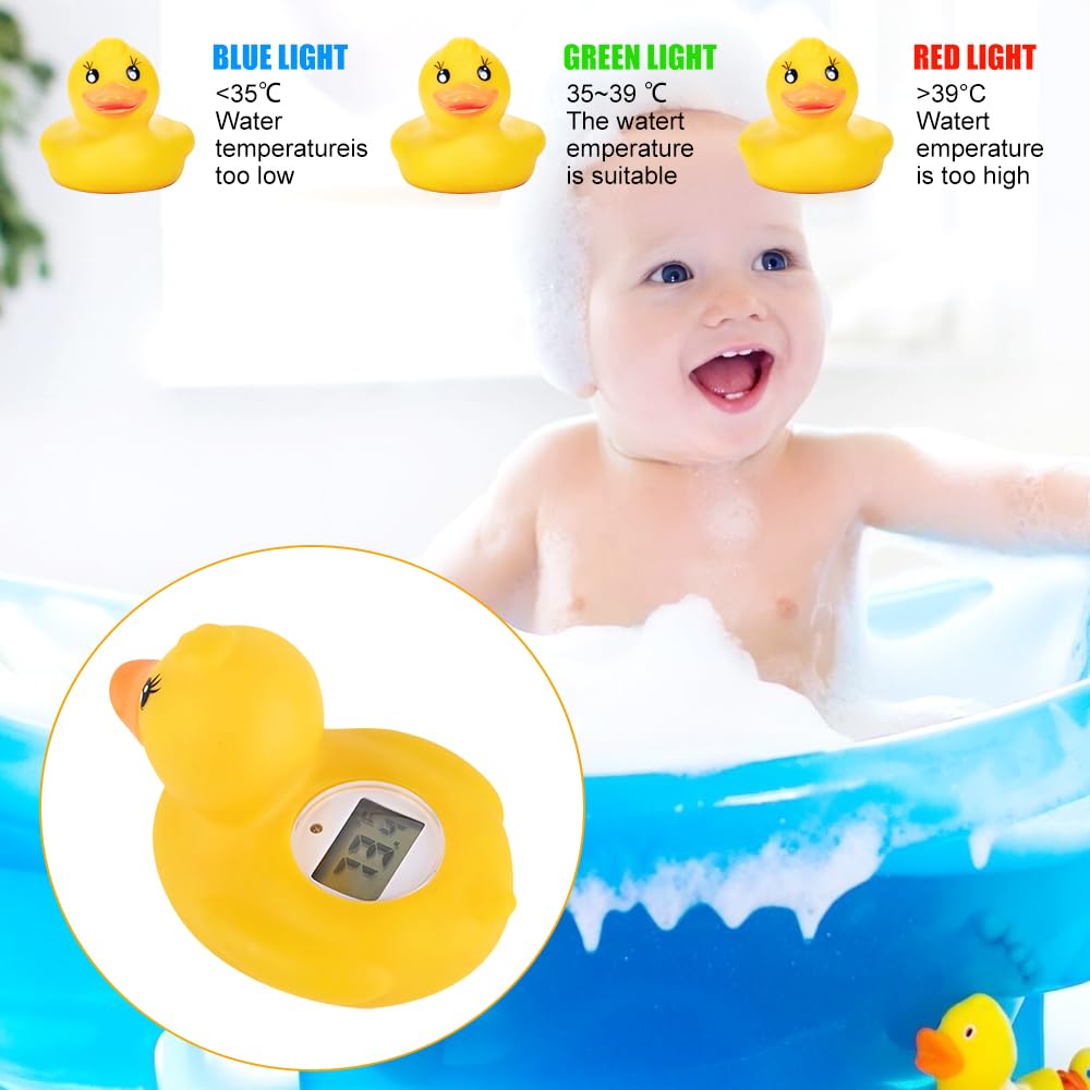 Termometro Da Bagno Digitale TFA DUCKY - Anatra Gialla, LED Di Allarme, Galleggiante - Foto 7