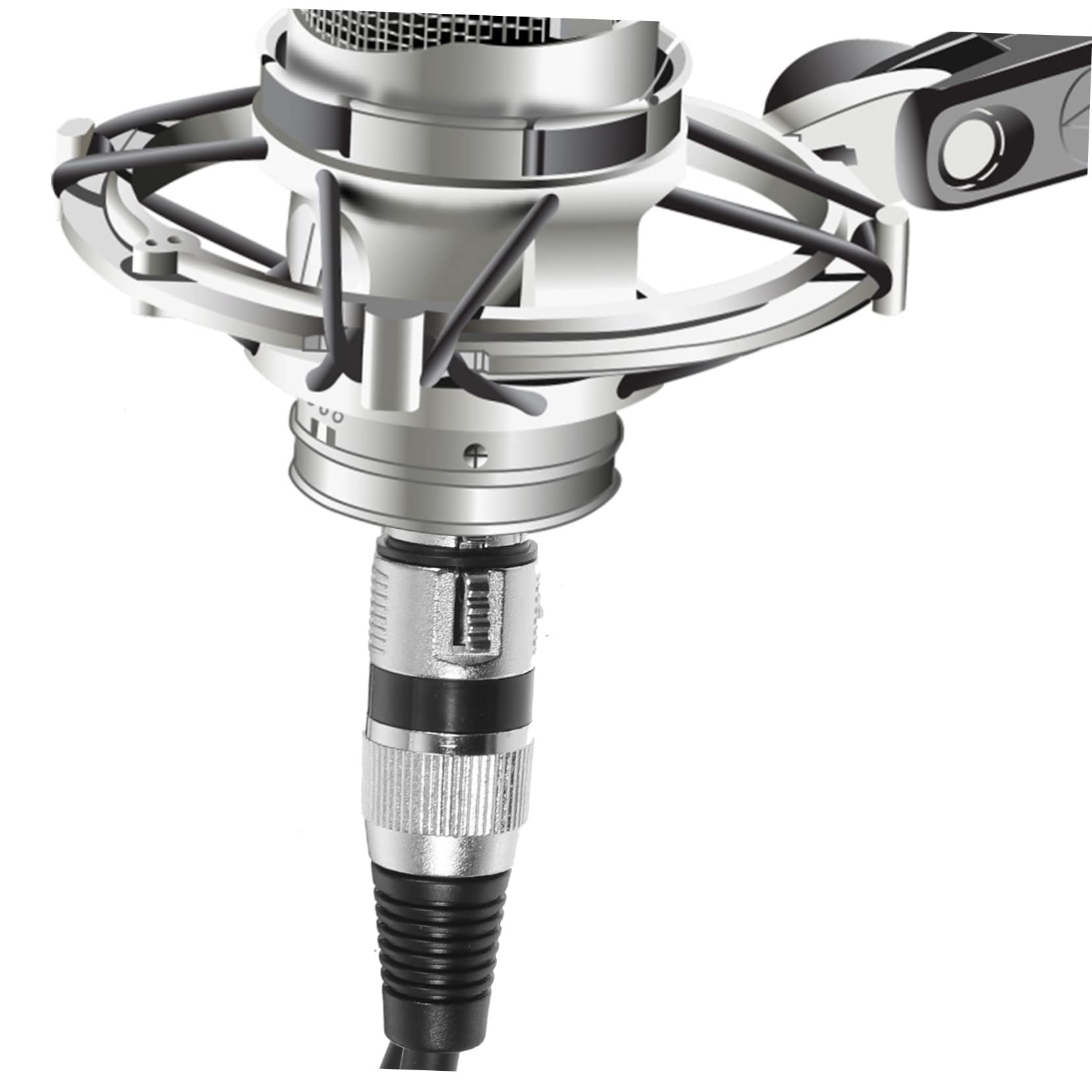 TOYANDONA 6piezas Cable De Micrófono Macho Hembra Para De Grabación y Ktv Transmisión De Audio Rápida