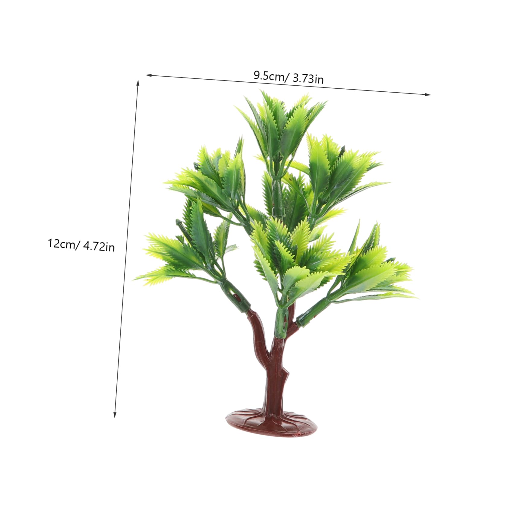 50piezas Árboles Artificiales para Decoración De Paisaje Adornos De Jardín y Tablero De Arena De Simuladas para De Dinosaurios y