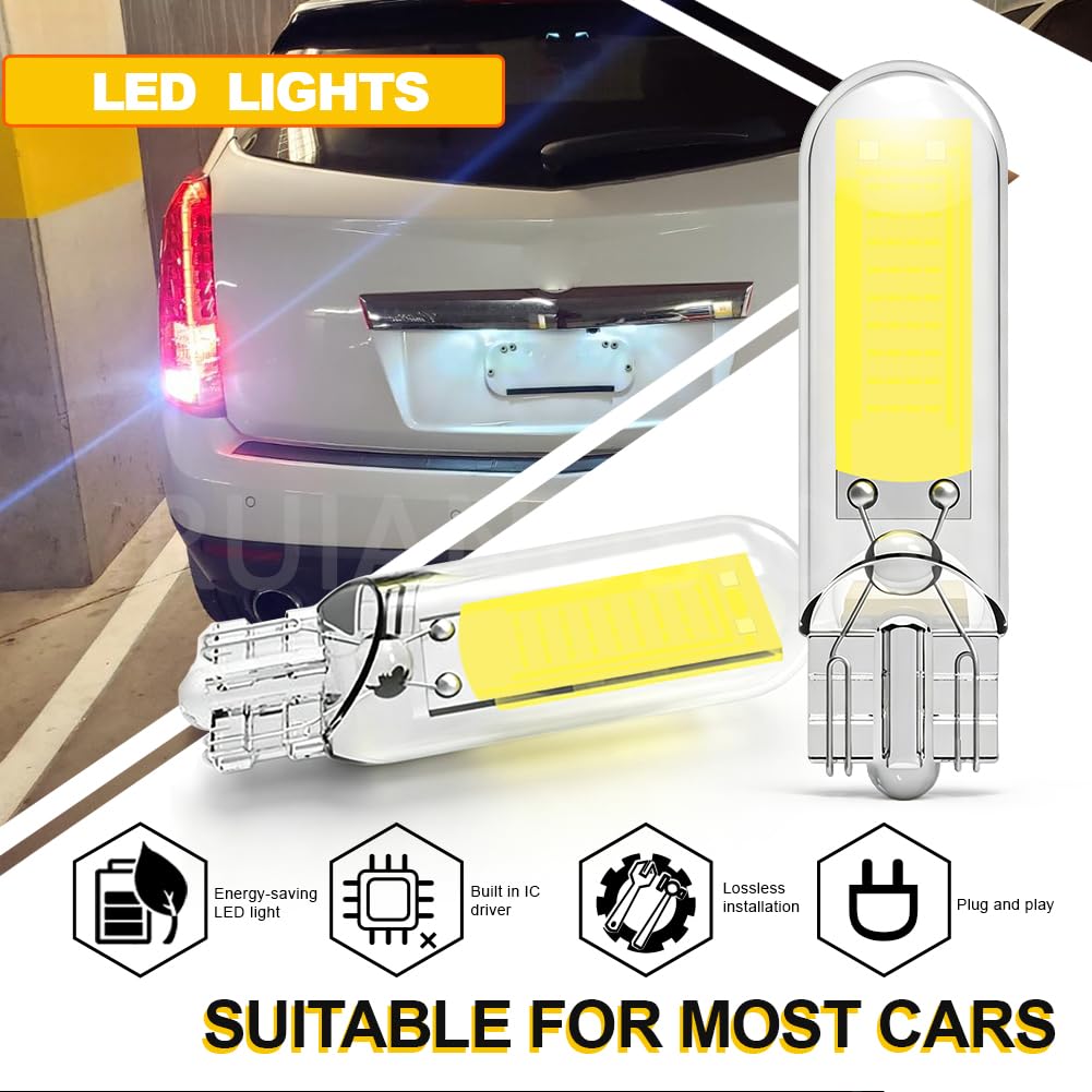 Ruiandsion T15 W16W LED per Retro Auto 12V 6000K Bianco 10Pz