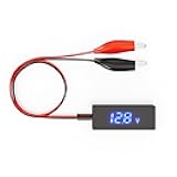 SUNAPEX 6V 12V 24V 48V Battery Voltage Tester with LCD Display,5V-60V Digital Automotive Battery Tester Voltmeter for Car Truck Marine Motorcycle SUV Boat