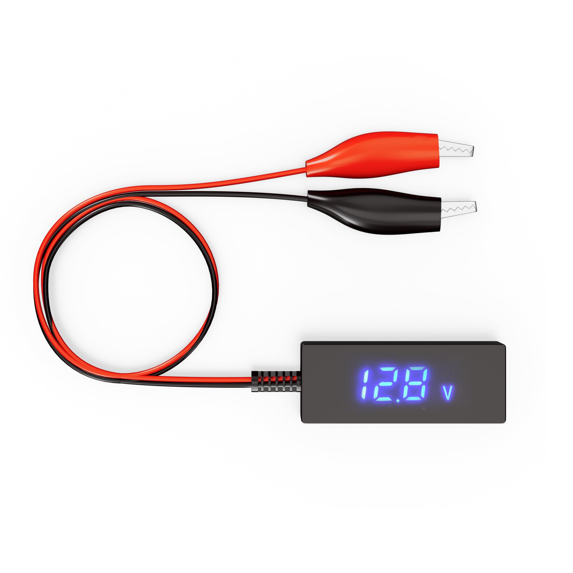 6V 12V 24V 48V Battery Voltage Tester with LCD Display,5V-60V Digital Automotive Battery Tester Voltmeter for Car Truck Marine Motorcycle SUV Boat