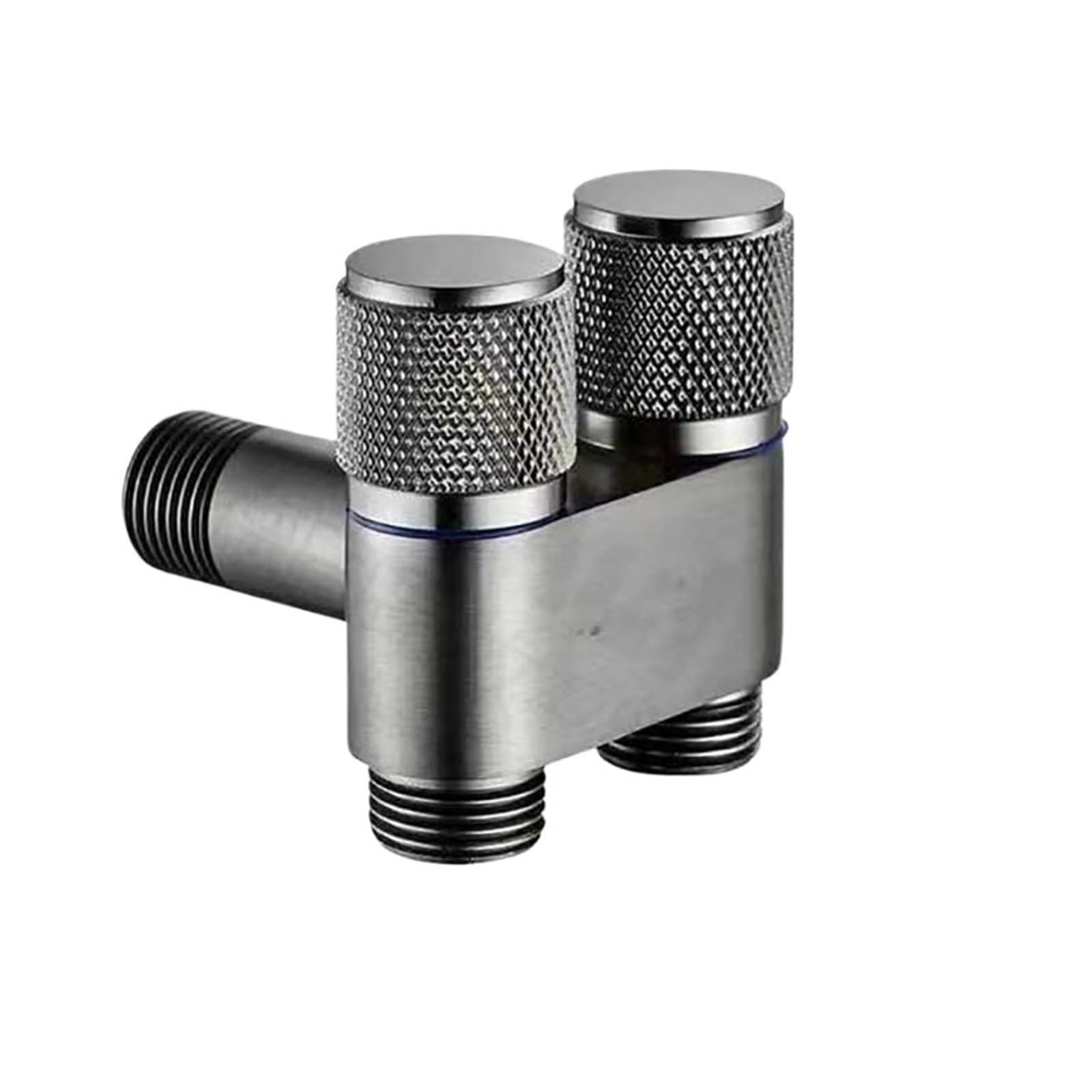 Bvhisehp Gery G1/2 Dual Control Two Angle Valve Water Stop Valve For Washing Machine Toilet Bathroom(Gery)