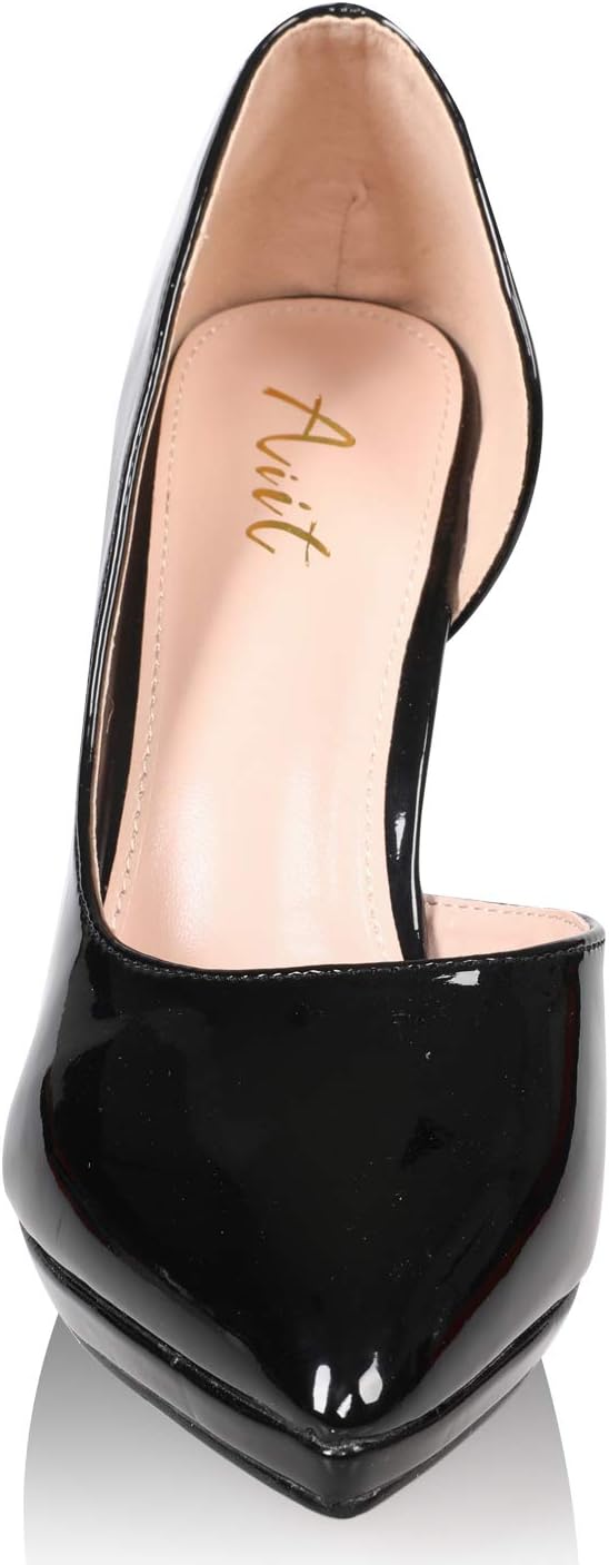 Women's Stiletto High Heel Dress Pumps Shoe Black 9