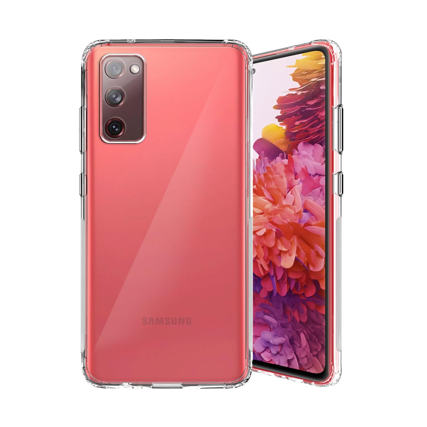 Amazon Brand - Solimo TPU Mobile Soft & Flexible Shockproof Back Cover with Cushioned Edges for Samsung Galaxy S20 Fe, Transparent (B08XXRKCCV) Amazon Price History, Amazon Price Tracker