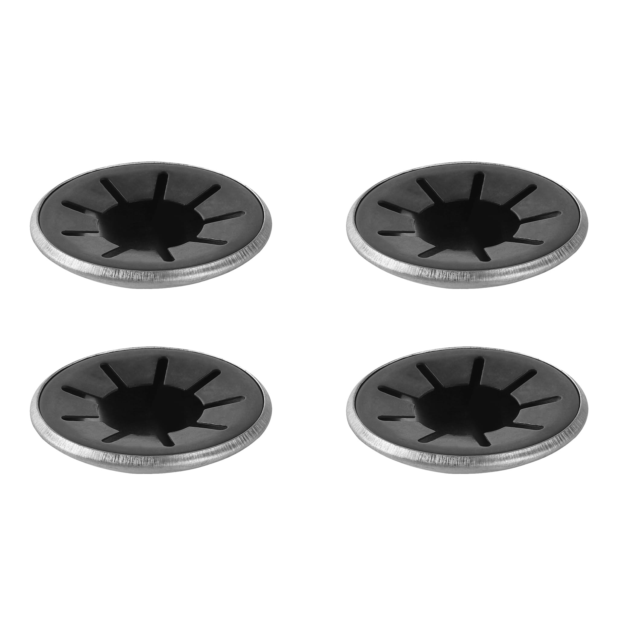 Calvana (4Pack) Spring Steel Push On Pushnut Caps