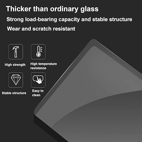 Miniatura 7 de Mesas auxiliares pequeñas Mesita de noche auxiliar pequeña mesa auxiliar de cristal pequeña mesa redonda adecuada para sala de estar, dormitorio,