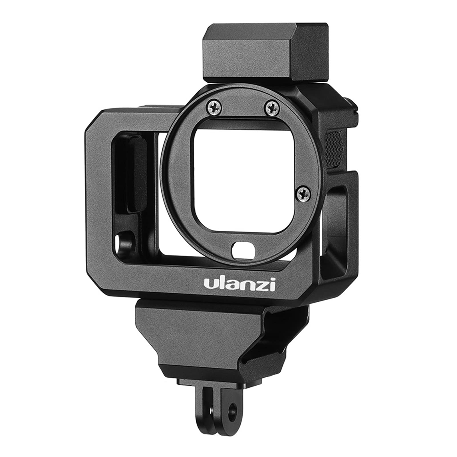 Decdeal 8-5 Action Camera Video Cage Compatible with oPro Hero 8 Black Vlog Case Housing Aluminum Alloy with Dual Cold Shoe Mount 52mm Filter Adapter