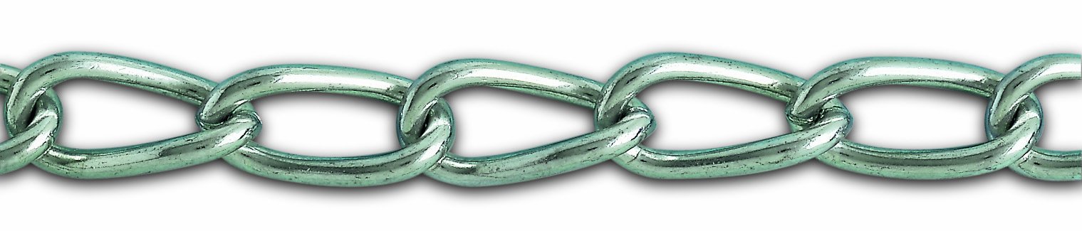 Chapuis LVBG1 Catena saldata ritorta - Acciaio zincato - 24 kg - Diametro 2 mm - Lunghezza 2,5 m