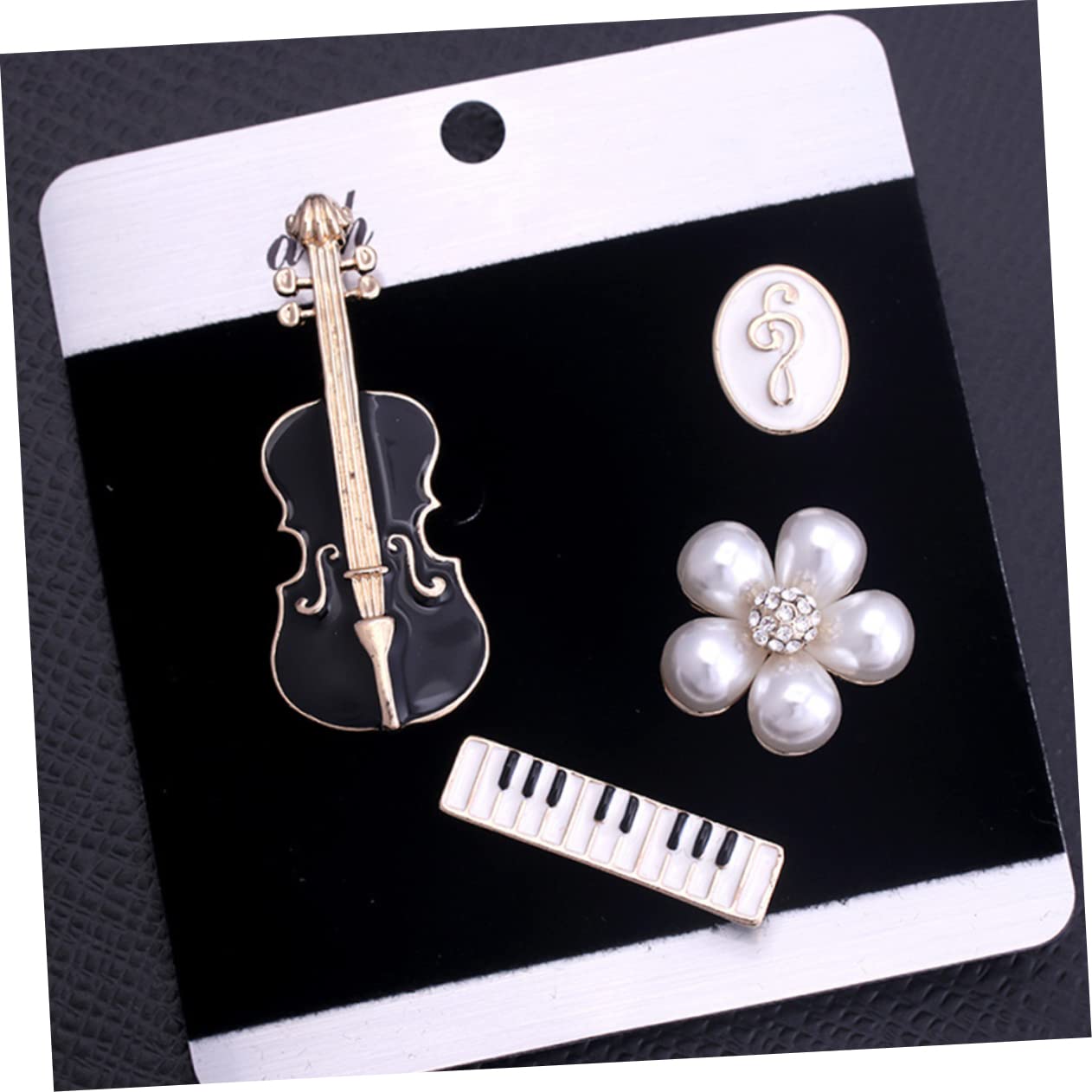 Healvian Spilla Violino Set Pins Per Accessori Musicali Per Abbigliamento Per E
