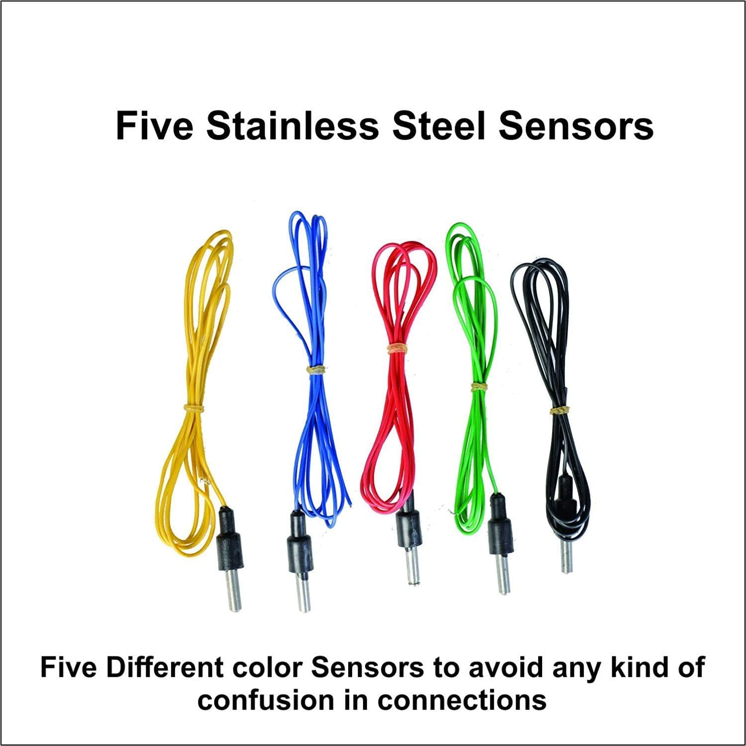 Microtail ABS Water Level Indicator with Alarm on Tank Full with 5 Sensors, Single Phase 230V AC 3