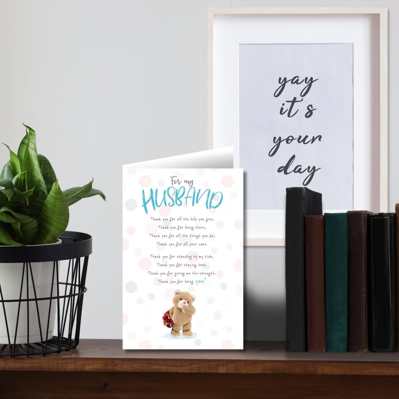 Emotional Rescue Stuffed with Love, Husband Anniversary Card, Husband, Thank You For All The Help You Give, from your Wife, MultiColoured