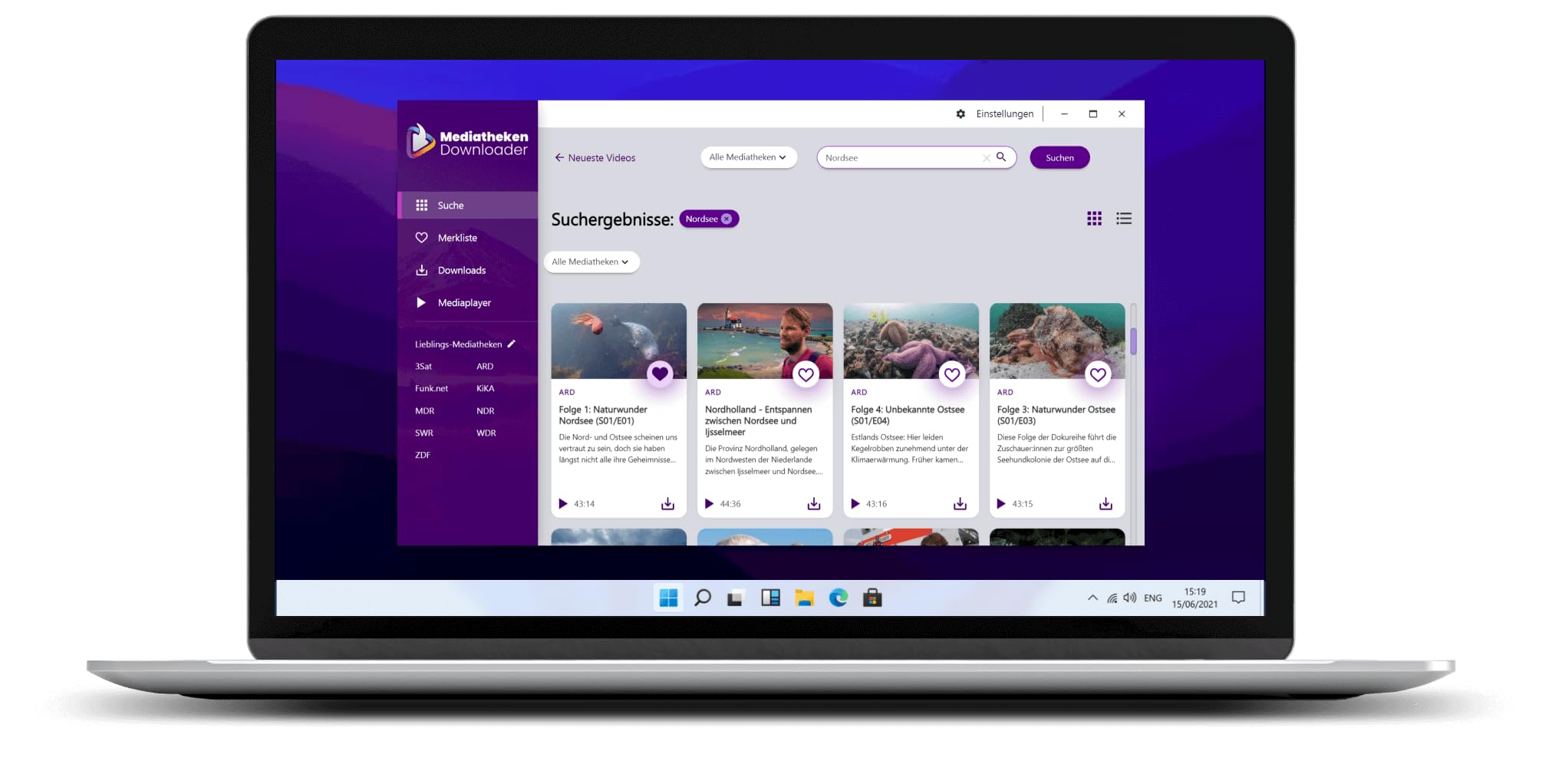 Mediatheken Downloader 2025 für ARD, ZDF, 3sat, BR, Funk.net, KiKA, NDR uvm direkt ansehen oder speichern - legaler Download - Win 11, 10