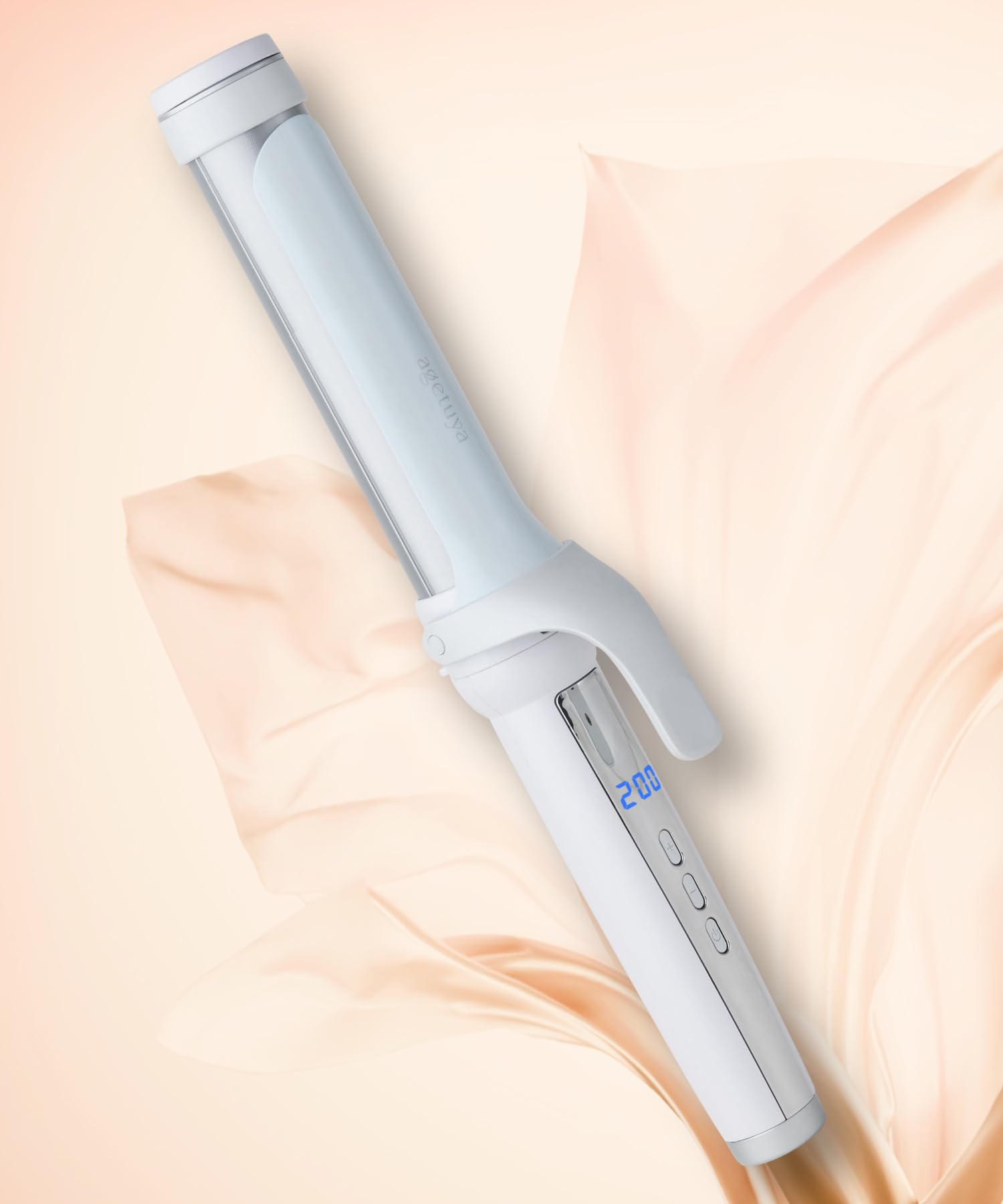 Amazon | アゲツヤ agetuya URU カールヘアアイロン 38mm（ホワイト