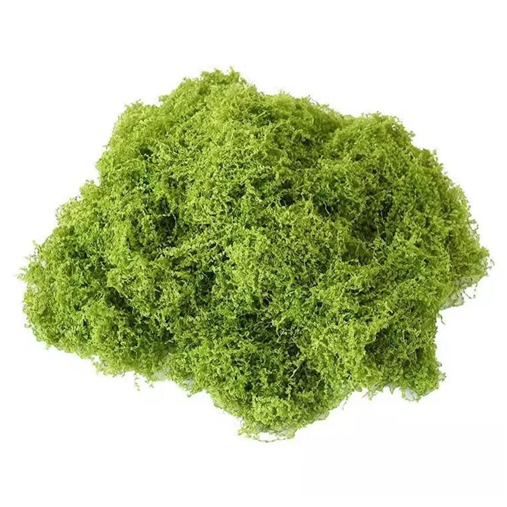 Xueliyun Light Color Fake Moss Artificial Moss Faux Moss Natural Light Green For Arts And Crafts For Indoor Plant Pots Christmas And Easter Decorations, Landscaping, Floristry And More (50G)