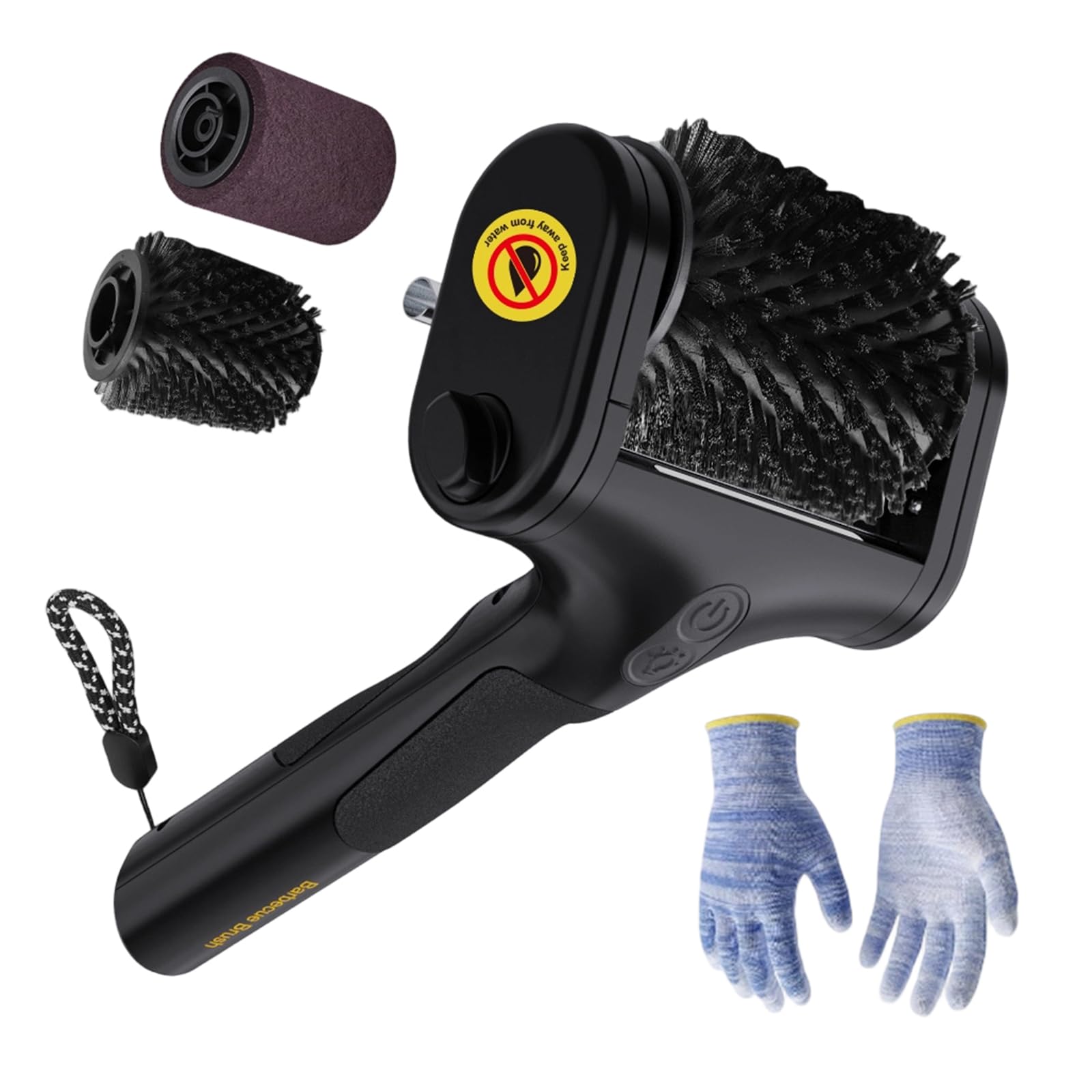 Portable Barbecue Maintenance Tool Offering 15A Rise Energy and Ergonomic Handle for Outdoor Meal Incidents Ergonomic Barbecue Cleaner