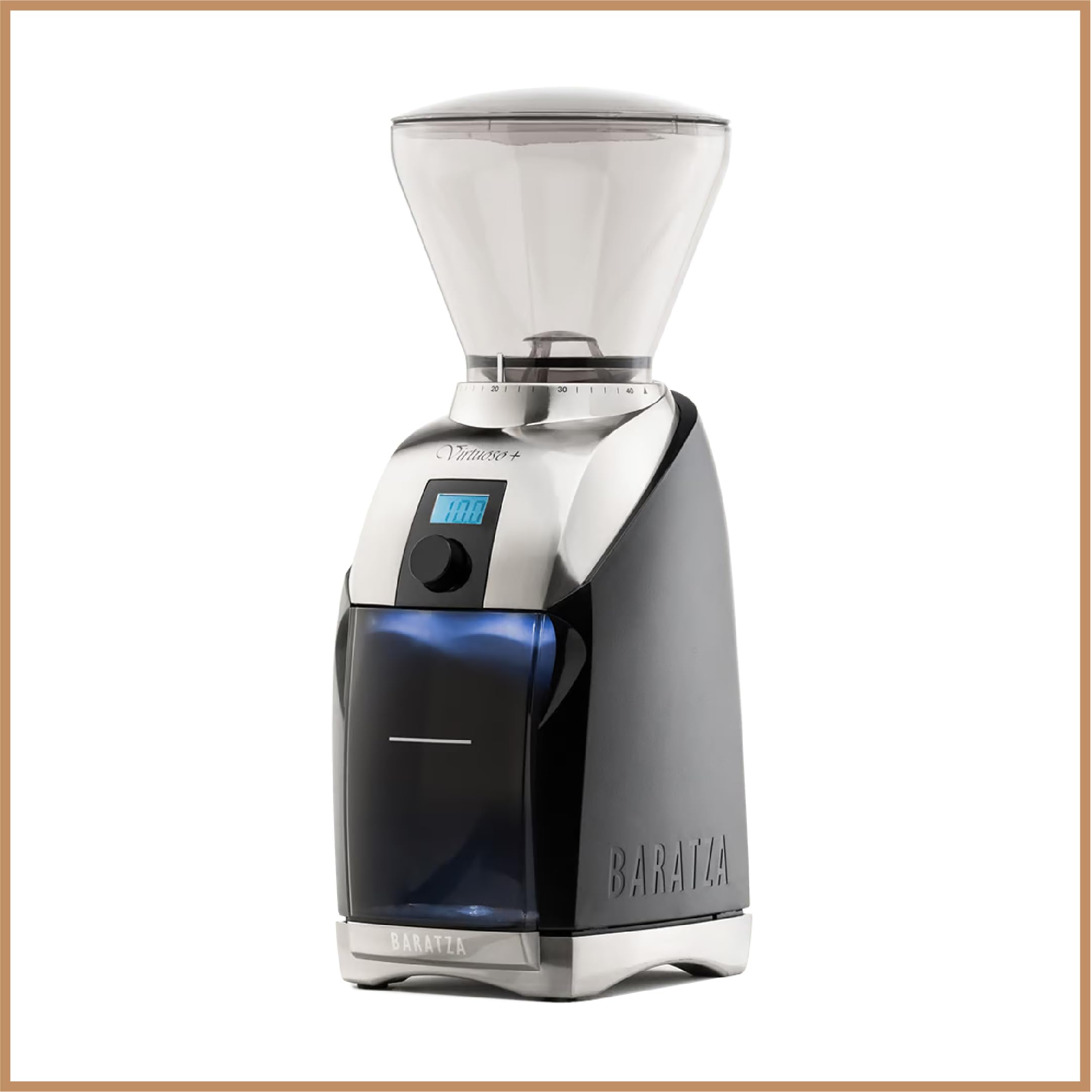 Baratza Virtuoso+ Molinillo Eléctrico de Café en Grano, Negro | Coffee Grinder con Temporizador
