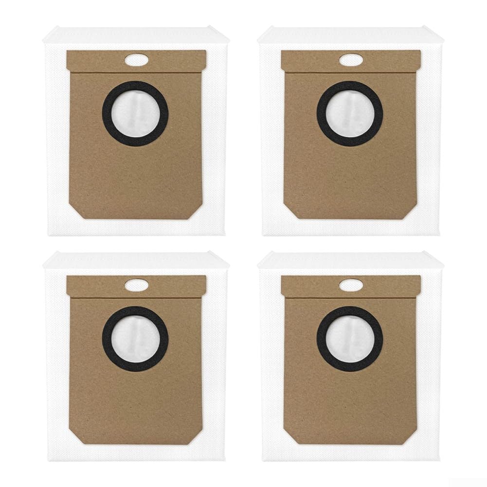para Bolsas de polvo de fácil instalación para Cecotec para modelos Conga 2299 Ultra 2499 7490, bolsas cilíndricas de aspiradora para robot aspirador (paquete de 4)