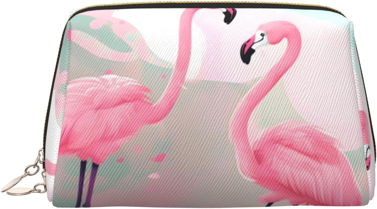 The Deep Ocean Patterned Leather Cosmetic Bag – Perfect for Carry-On or Home Organization, Love Flamingo, One Size The Deep Ocean Patterned Leather Cosmetic Bag – Perfect for Carry-On or Home Organization, Love Flamingo, One Size