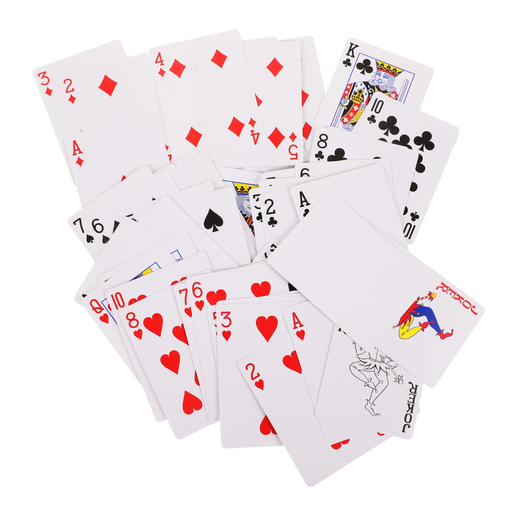 ibasenice 5juegos Cartas De Póker para Transferencia De Calor Tarjetas De Papel para Entretenimiento Mesa para Fiestas y Reuniones Sociales