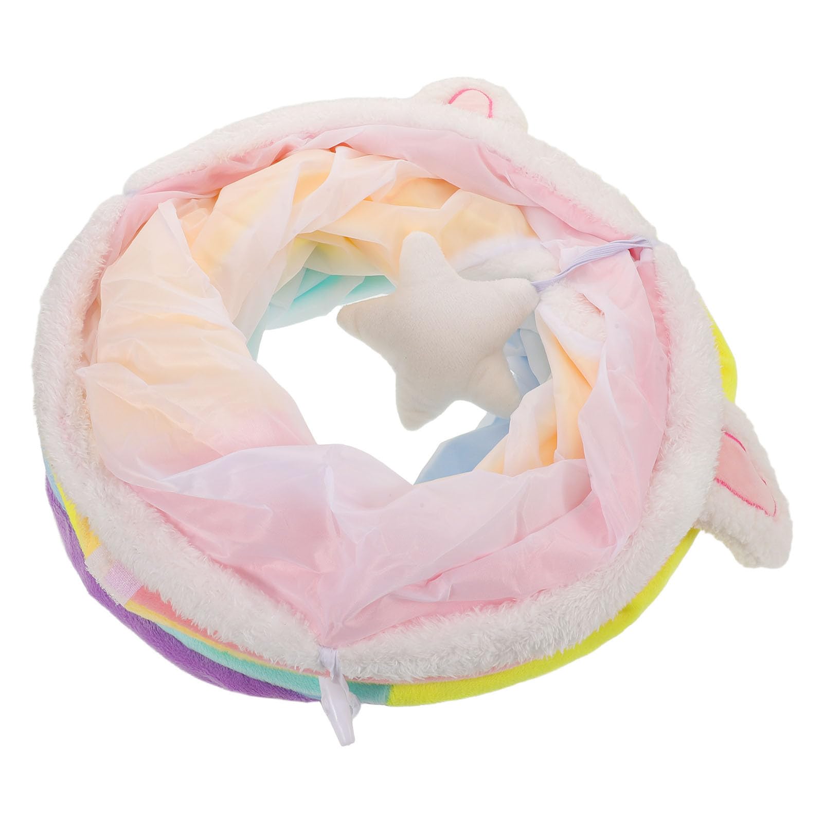 Toyvian Tunnel Gioco per Gatti e Cuccioli da Interno Fori, Facile da Riporre e Previene la Noia per Divertimento Interattivo del Tuo Animale