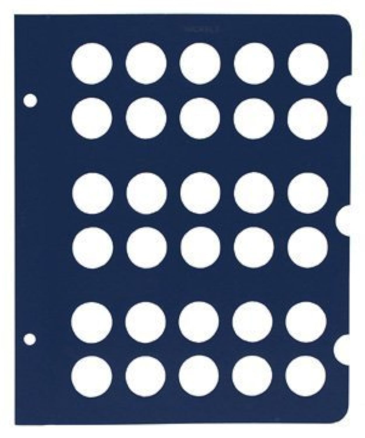 Whitman US/Canadian Nickel Album Page with Blank Ports