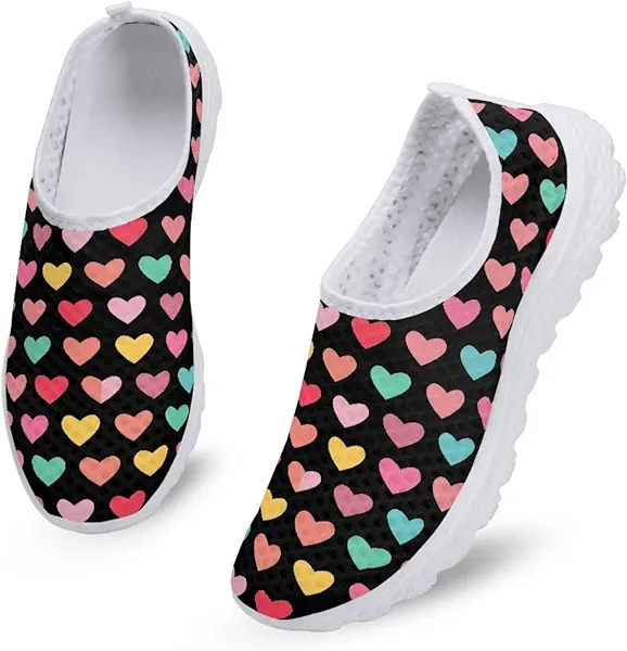 Bigcardesigns Fashion Women's Walking Shoes Sport Sneakers Breathable Mesh Loafers