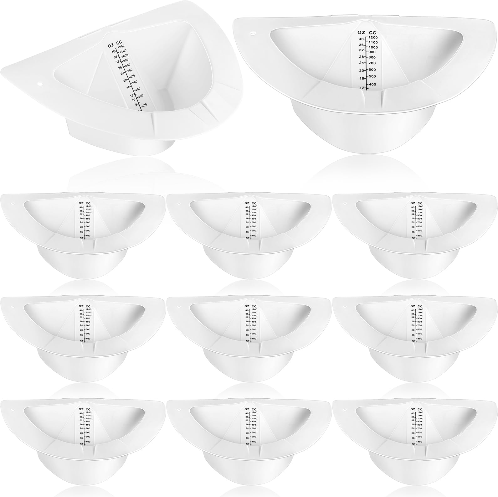 TrelaCo 10 Pcs Urine Hats for Toilets Urine Collection Hats Toilet Hats to Catch Urine Cups Pee Cup Urine Collector for Women and The Elderly, 40oz/