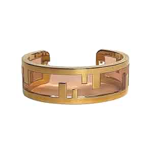 Amazon.com: FENDI O'Lock Women's Gold Metal and Dust Pink