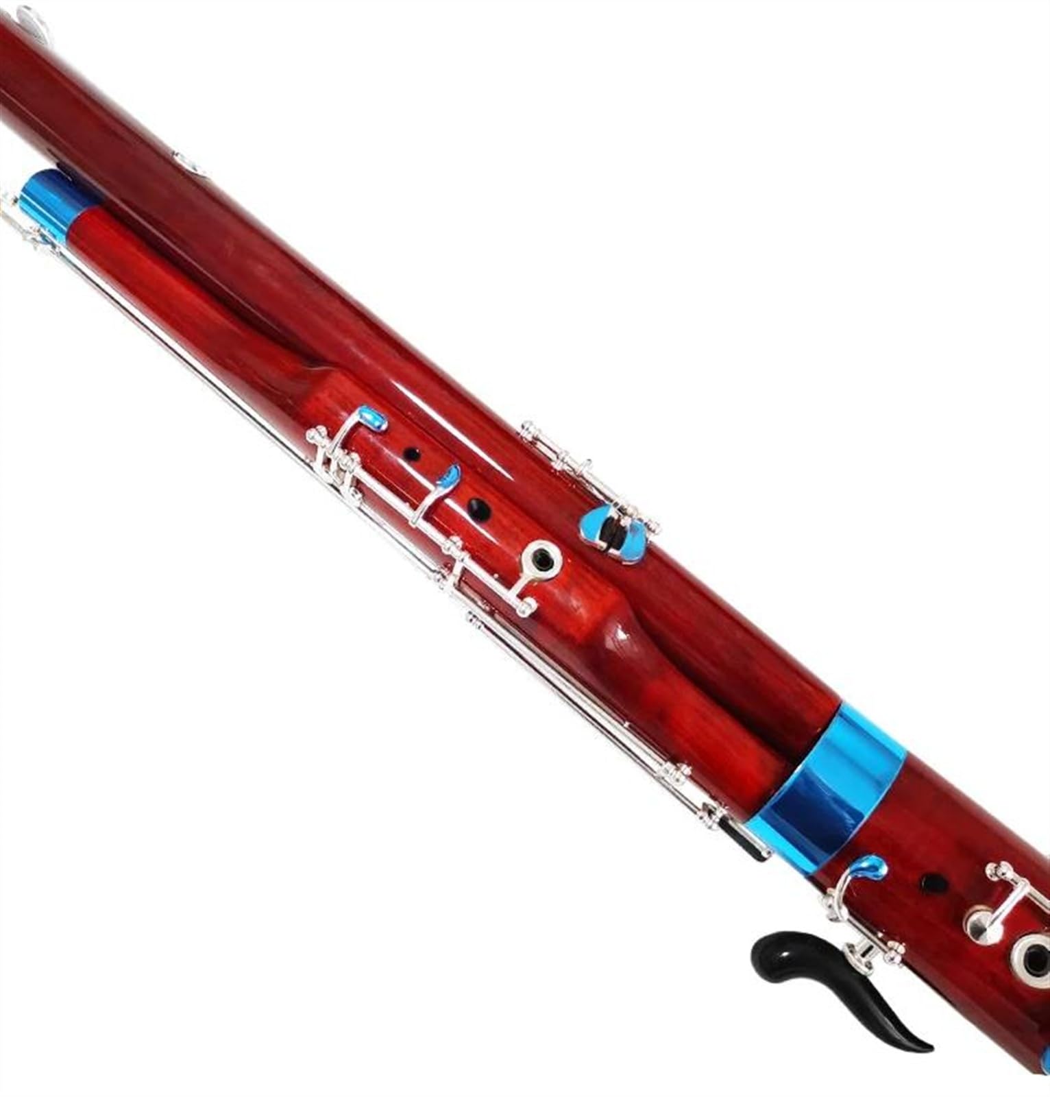 Colore Legno Chiave C Fagotto Chiave Nichelata Strumenti Musicali A Fiato Con Custodia Accessori Fagotto Per Principianti