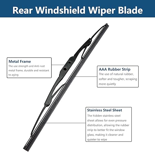 Miniatura 3 de Brazo del limpiaparabrisas trasero con limpiaparabrisas para Jeep Liberty 2008-2012 SUV parabrisas trasero trasero brazo de repuesto OEM #