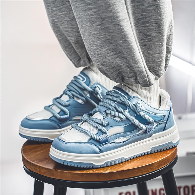 Men's Casual Shoes Fashion Platform Chunky Sneakers Trendy Comfortable All Seasons Men's Lace Up Sneakers3