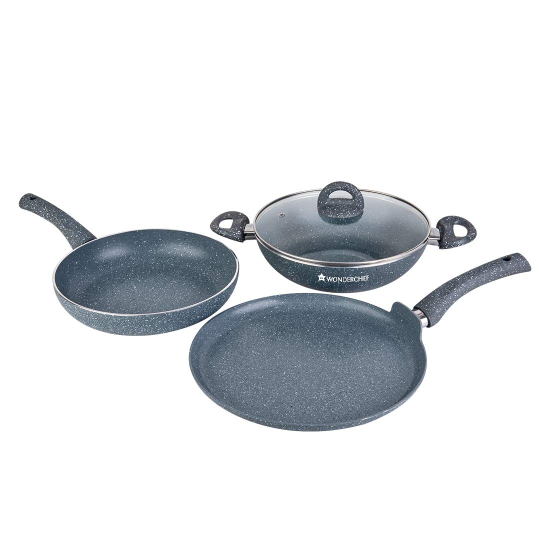 Wonderchef Granite Set with Free dosa tawa-24cm