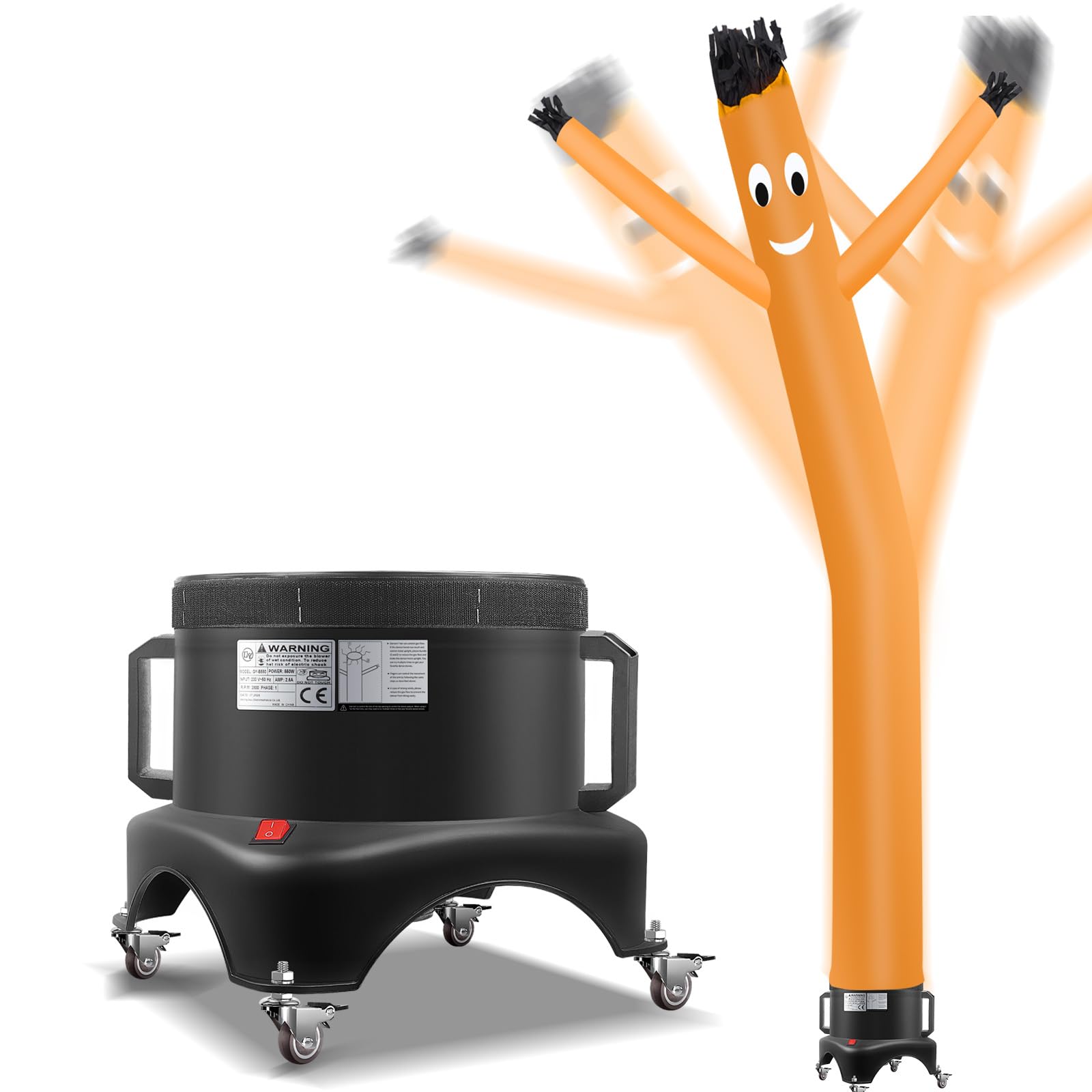 12FT Inflatable Dancing Man with 3/4HP Blower, Highly Durable and Tear Resistant Polyester Polyamide Nylon Inflatable Man Dancing, Waving Inflatable Tube Guy