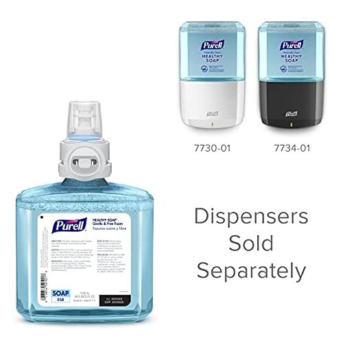 Miniatura 9 de PURELL Jabón saludable de la marca Espuma suave y libre, sin fragancia, repuesto de 40.6 fl oz para dispensador de jabón automático PURELL ES8